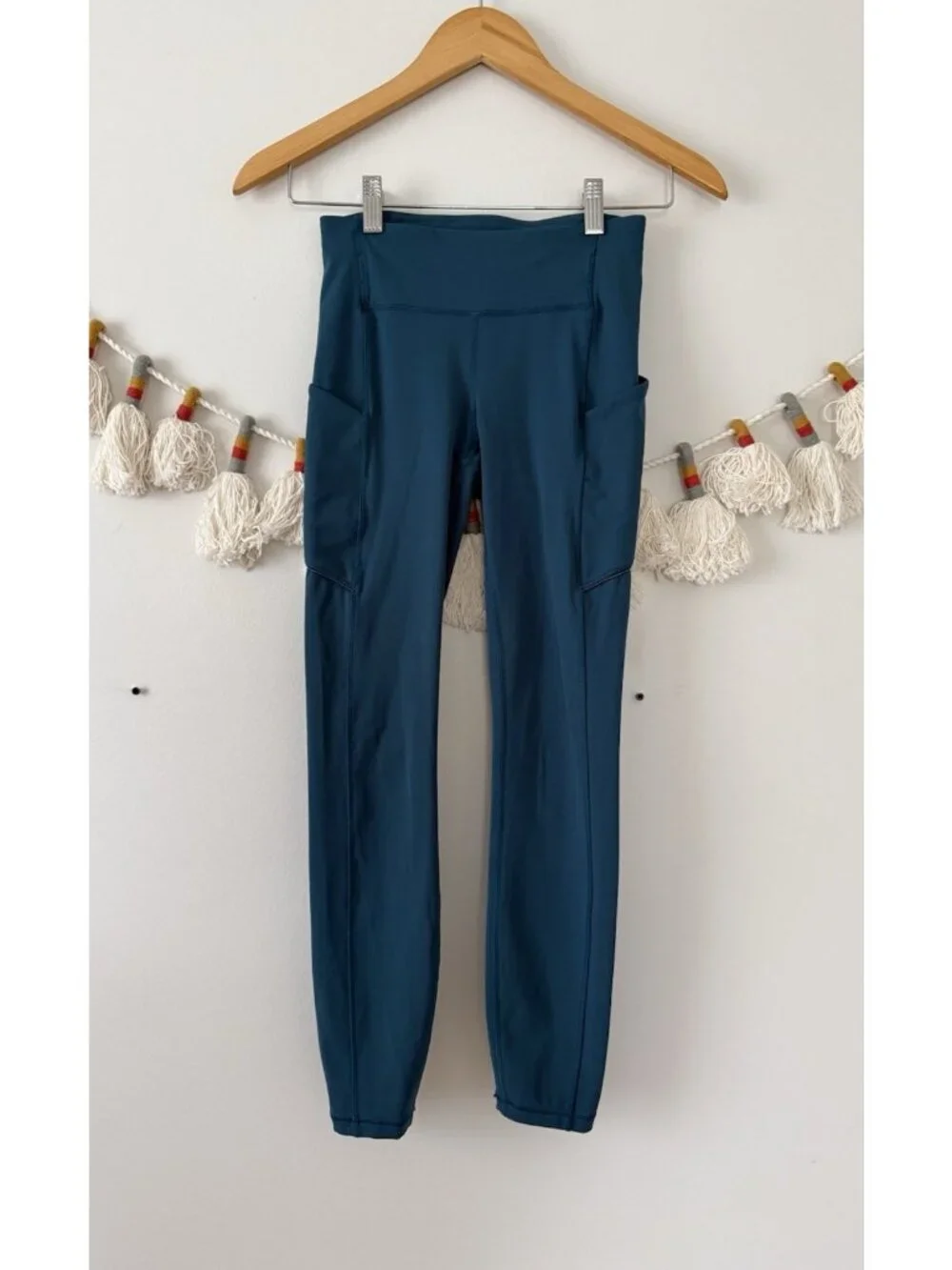 Lululemon Speed Up 7/8 Tight Leggings Teal Blue Luxtreme Running Pilates 2